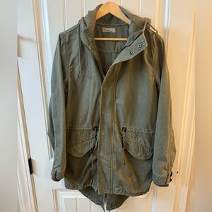 Charles and a Half Men’s Green Trench Coat M